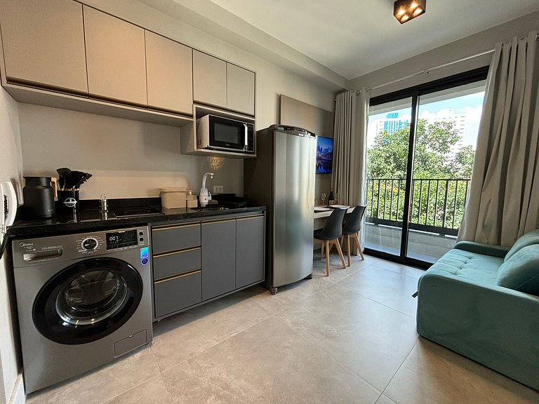 Belo Studio Vila Madalena com AC | Delfhy