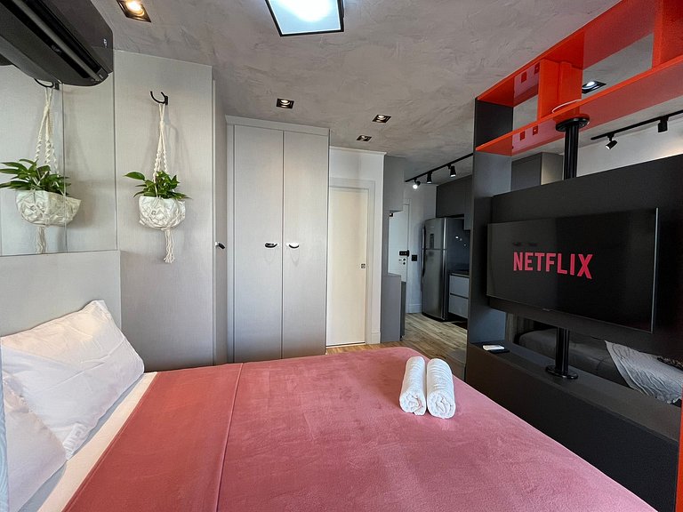 Studio Moderno no Smart Vila Madalena com 31m², 1 suíte com