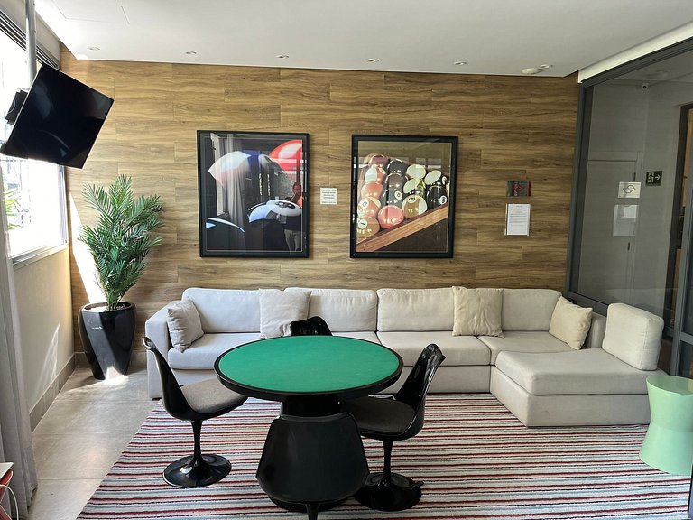 Studio Moderno no Smart Vila Madalena com 31m², 1 suíte com