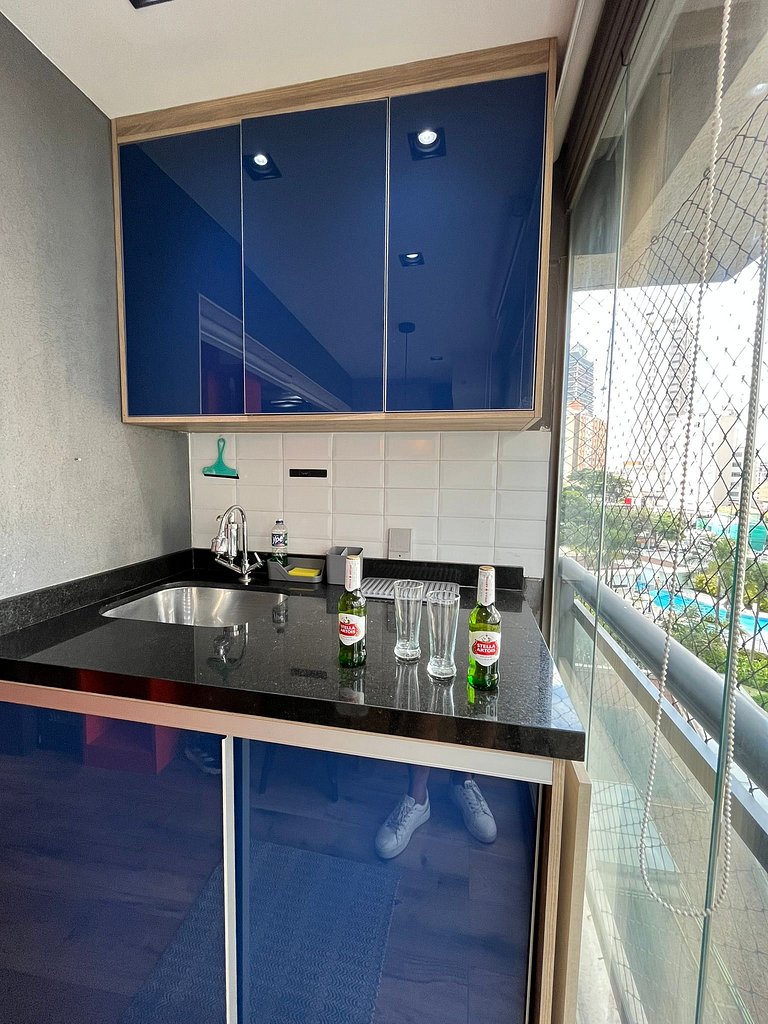 Studio Moderno no Smart Vila Madalena com 31m², 1 suíte com