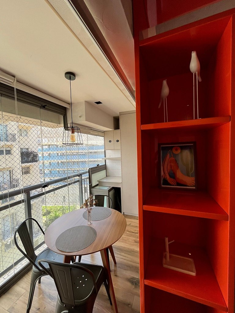 Studio Moderno no Smart Vila Madalena com 31m², 1 suíte com