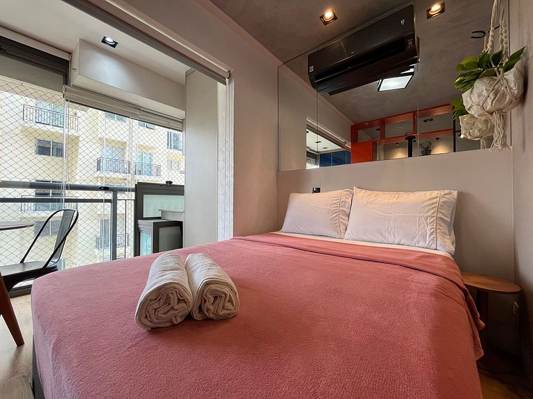 Studio Moderno no Smart Vila Madalena com 31m², 1 suíte com