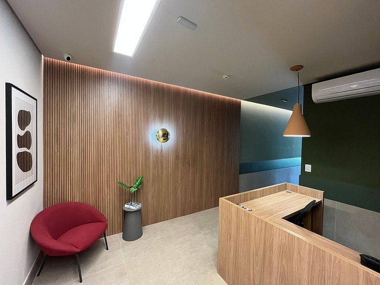 Studios Brooklin com Ar condicionado | Delfhy