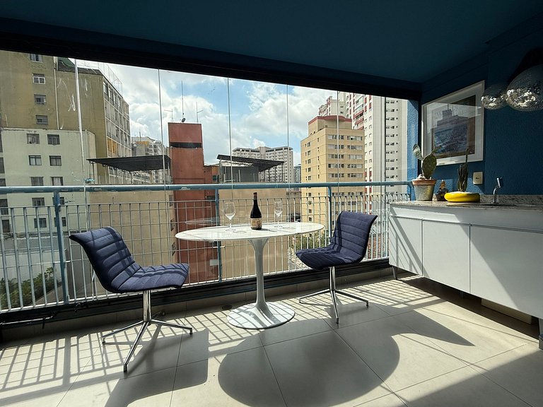 Apto Ed.Brasil - Baixo Augusta | Bela Vista c/vaga