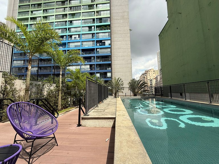 Apto Ed.Brasil - Baixo Augusta | Bela Vista c/vaga