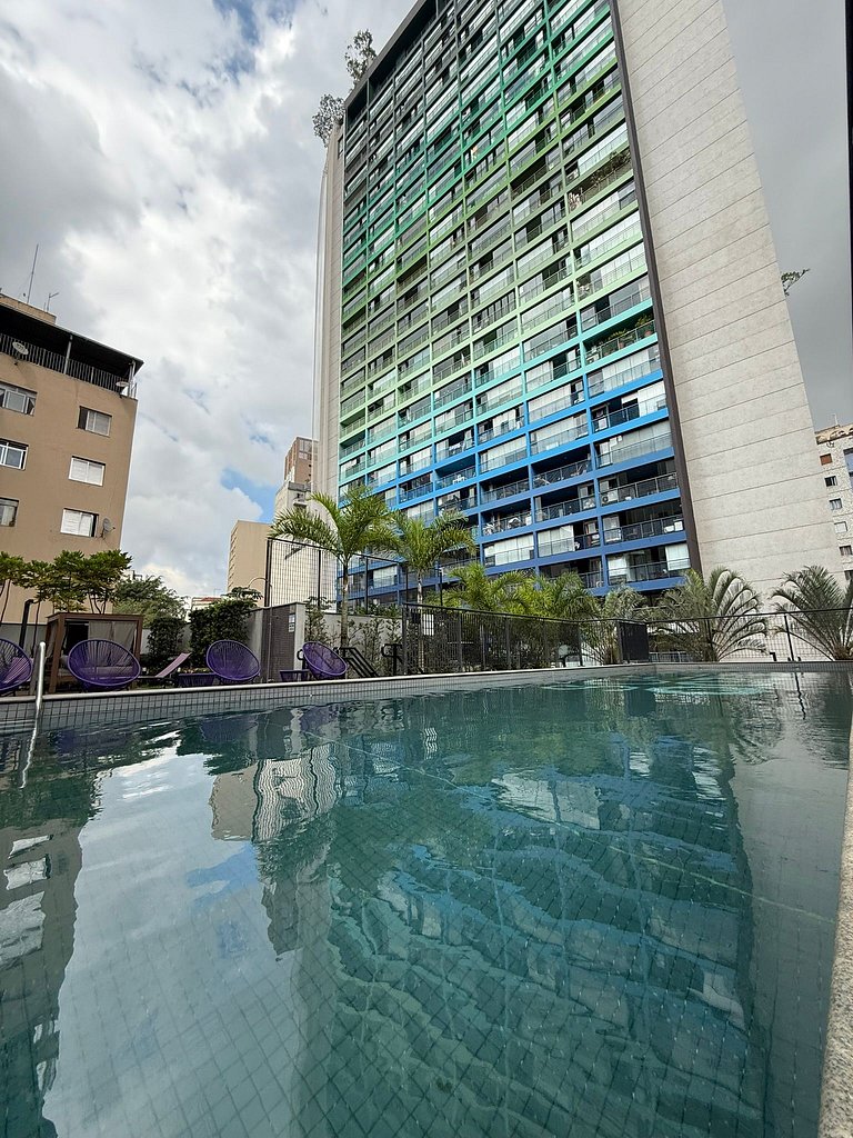 Apto Ed.Brasil - Baixo Augusta | Bela Vista c/vaga